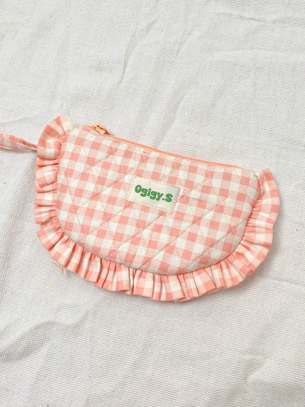 Blush Ruffle Pouch