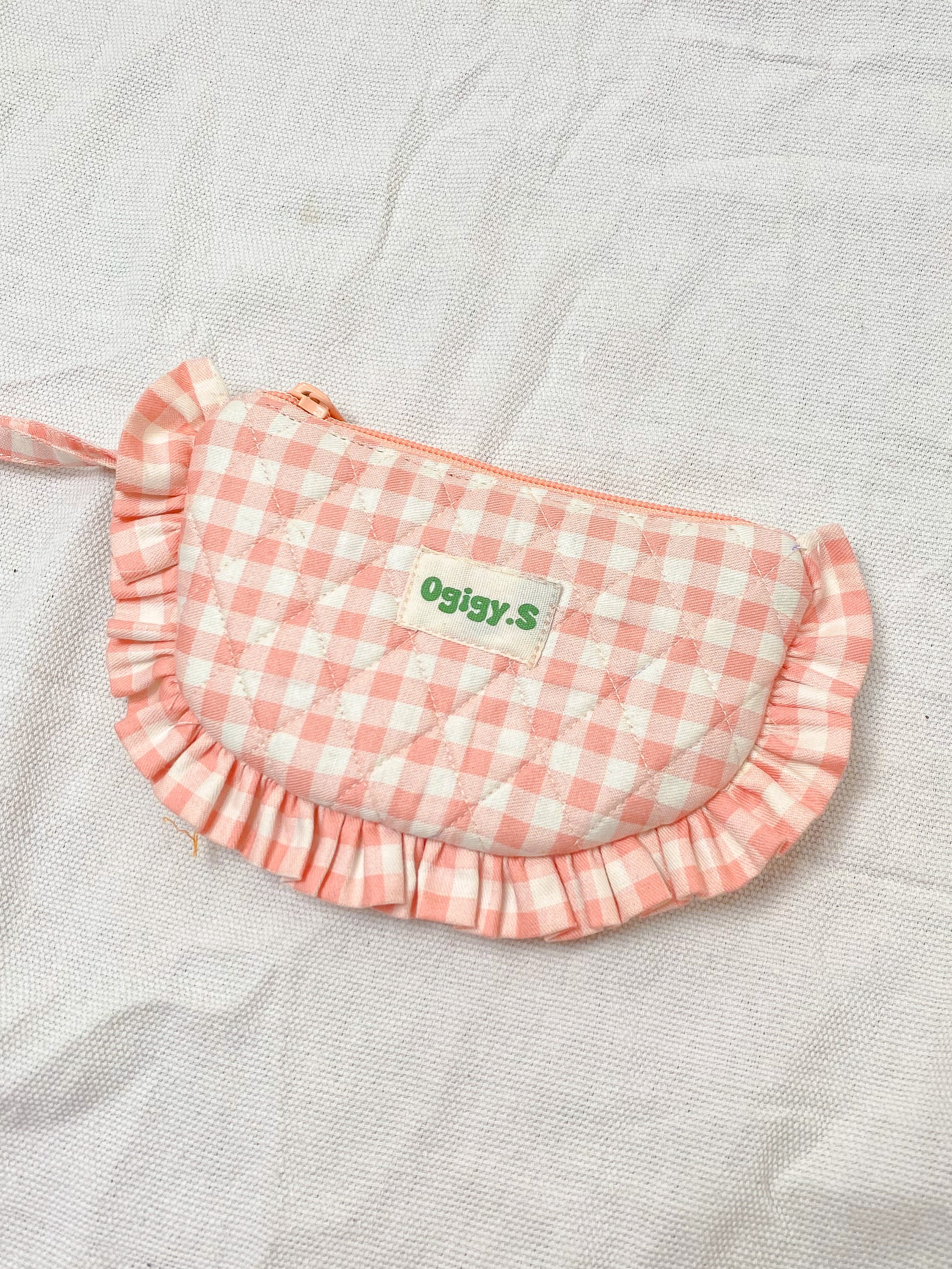 Blush Ruffle Pouch