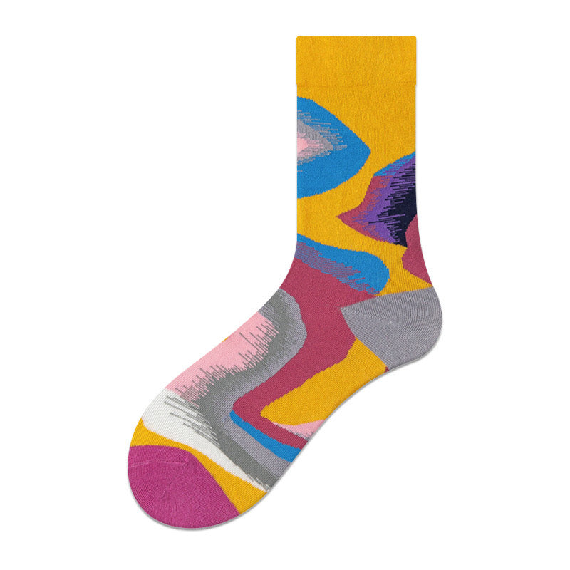 Color Splash Crew Socks