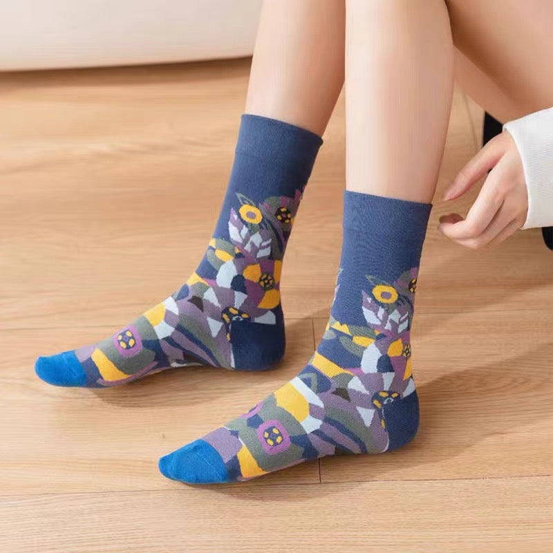Midnight Bloom Socks