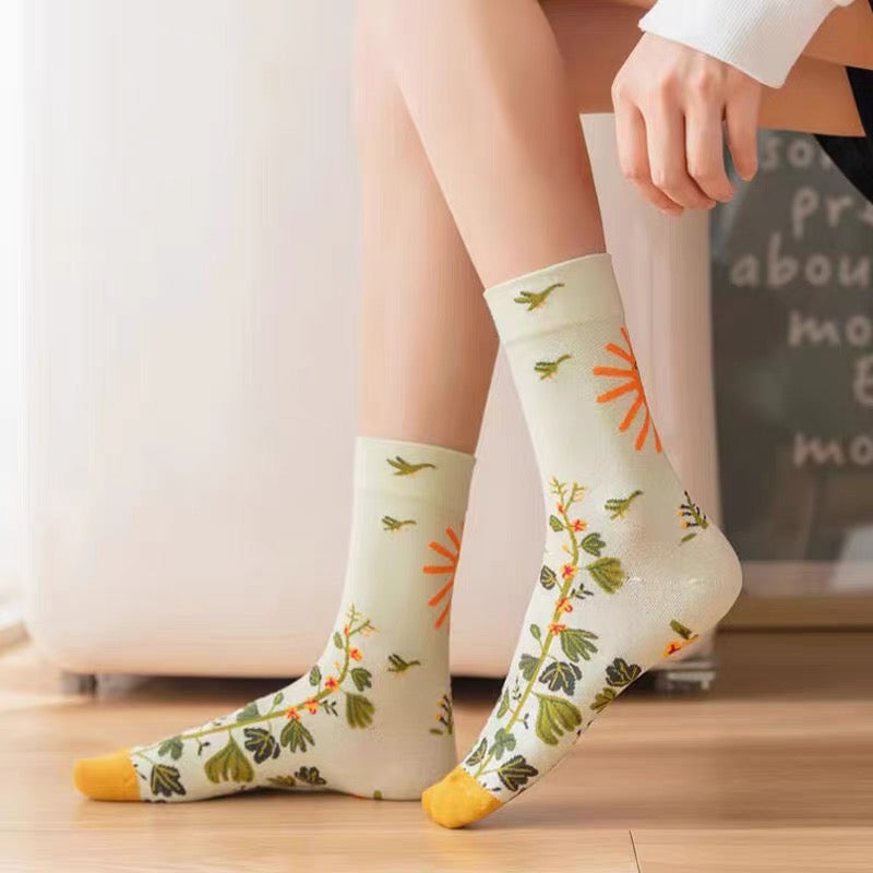 Sunny Garden Socks