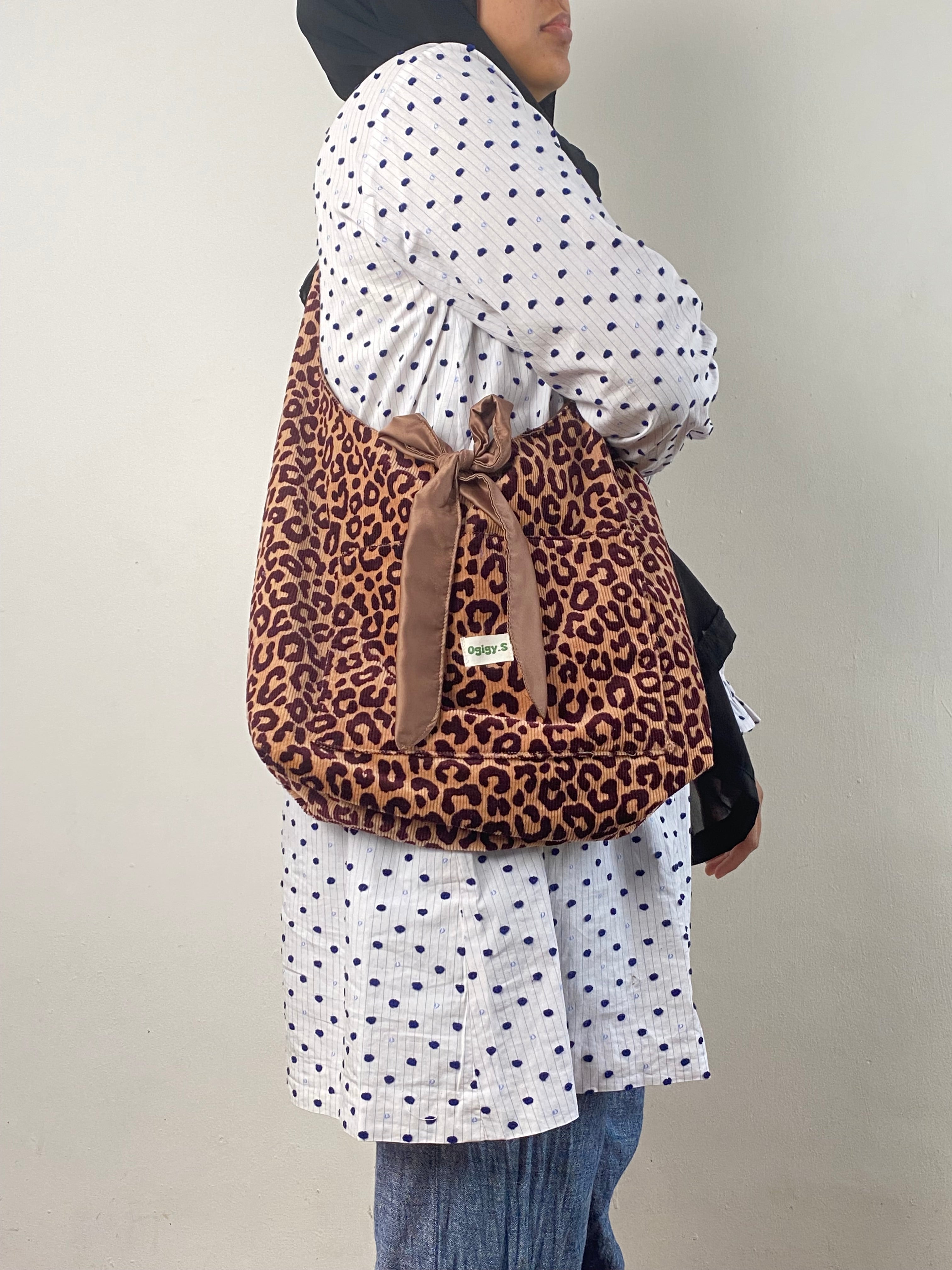 Velour Bow Tote